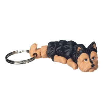 Brelok Yorkshire terrier 3D – brelok z psem do kluczy, akcesorium